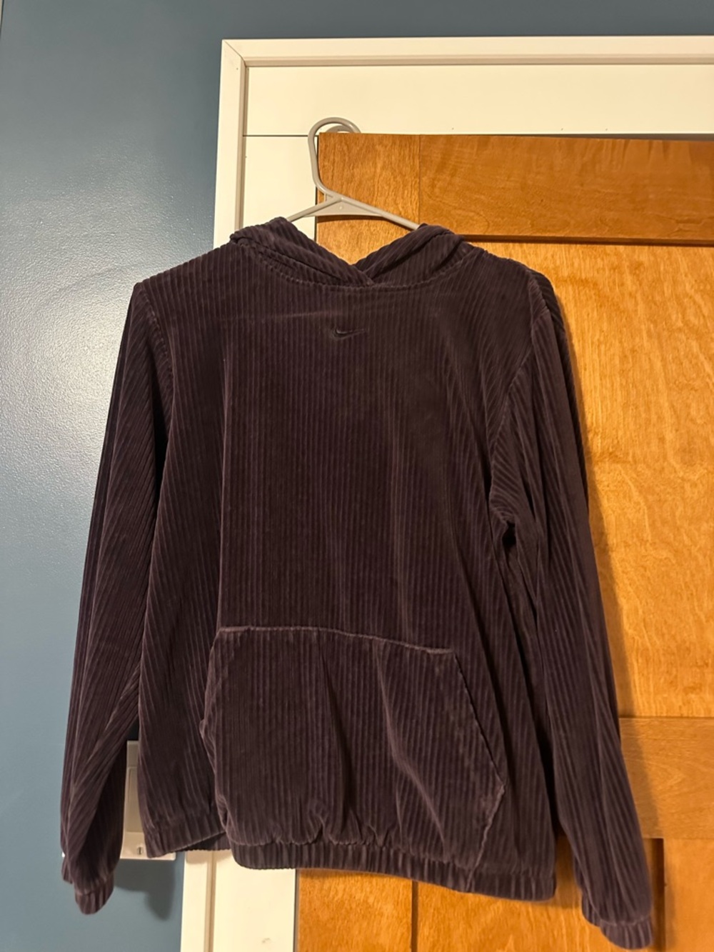 Nike Men’s Corduroy Hoodie - Dark Purple